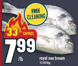 Marché Adonis Royal sea bream offer