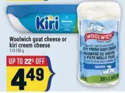 Marché Adonis Woolwich goat cheese or kiri cream cheese offer