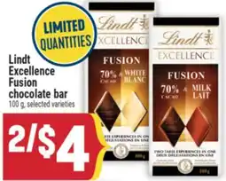 Marché Adonis Lindt Excellence Fusion chocolate bar offer