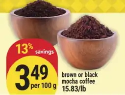 Marché Adonis Brown or black mocha coffee offer