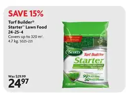 Home Hardware Turf Builder Starter Lawn Food 24-25-4 offer