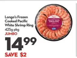Longo's Frozen Cooked Pacific White Shrimp Ring offer
