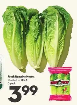 Longo's Fresh Romaine Hearts offer