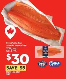 Longo's Fresh Canadian Atlantic Salmon Side offer