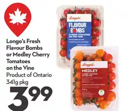 Longo's Fresh Flavour Bombs or Medley Cherry Tomatoes on the Vine offer