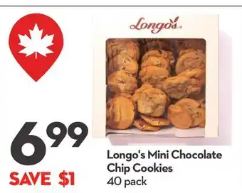Longo's Mini Chocolate Chip Cookies offer