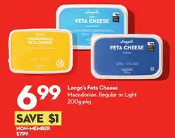 Longo's Feta Cheese offer