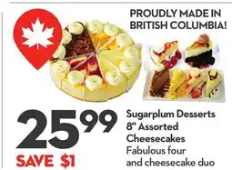 Longo's Sugarplum Desserts 8 Assorted Cheesecakes offer