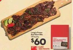 Longo's Frozen Beef Short Ribs offer