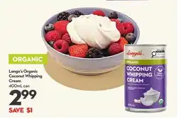 Longo's Organic Coconut Whipping Cream offer