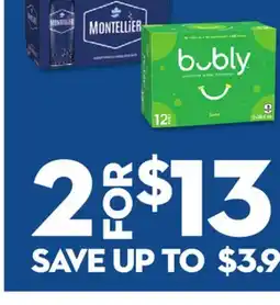 Longo's Sparkling Water 12x355mL pkg or Water 10x355mL pkg offer