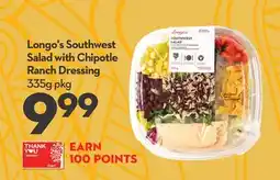 Longo's Southwest Salad with Chipotle Ranch Dressing offer