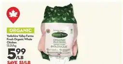 Longo's Fresh Organic Whole Chicken offer