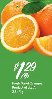 Longo's Fresh Navel Oranges offer