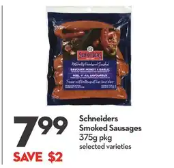 Longo's Smoked Sausages offer