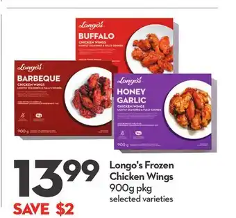 Longo's Frozen Chicken Wings offer