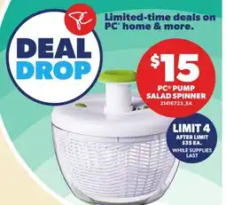 Independent Grocer PC PUMP SALAD SPINNER offer