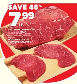 Independent Grocer SIRLOIN TIP OVEN ROAST OR FAMILY SIZE CUT, SOURCED offer