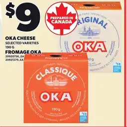 Independent Grocer OKA CHEESE offer