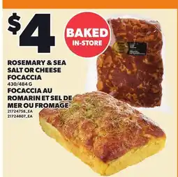 Independent Grocer ROSEMARY & SEA SALT OR CHEESE FOCACCIA, 430/484 G offer