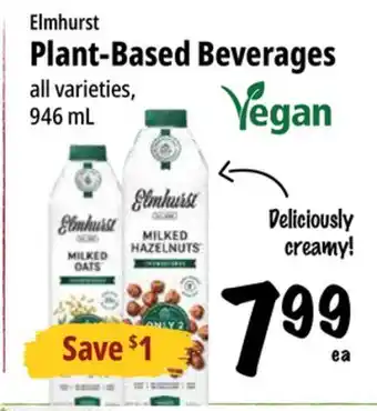 Farm Boy Elmhurst Plant-Based Beverages offer