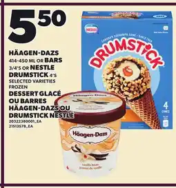 Independent Grocer HÄAGEN-DAZS 414-450 ML OR BARS 3/4'S OR NESTLE DRUMSTICK 4'S offer