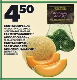 Independent Grocer CANTALOUPE OR FARMER'S MARKET , 5'S offer