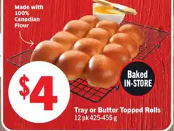 Foodland Tray or Butter Topped Rolls offer
