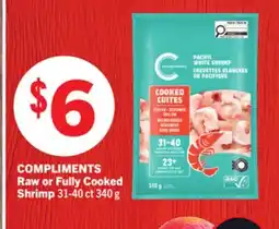 Foodland COMPLIMENTS Raw or Fully Cooked Shrimp offer