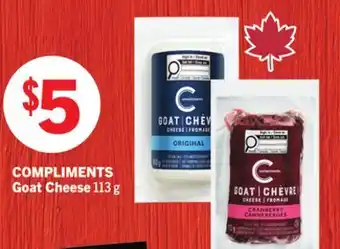 Foodland COMPLIMENTS Goat Cheese offer