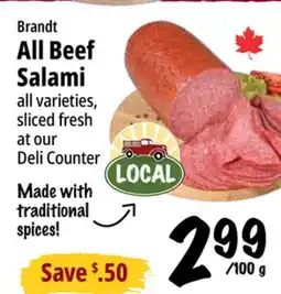 Farm Boy Brandt All Beef Salami offer