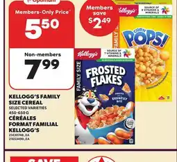 Independent Grocer KELLOGG'S FAMILY SIZE CEREAL offer