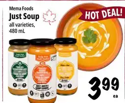 Farm Boy Mema Foods Just Soup offer