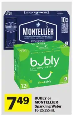 Foodland BUBLY or MONTELLIER Sparkling Water offer