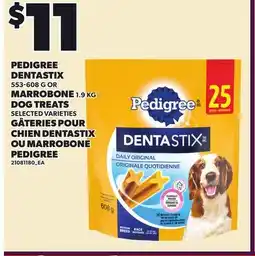 Independent Grocer PEDIGREE DENTASTIX 553-608 G OR MARROBONE 1.91 KG DOG TREATS offer