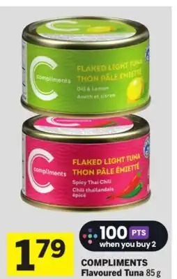 Foodland COMPLIMENTS Flavoured Tuna offer