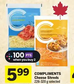 Foodland COMPLIMENTS Cheese Shreds offer