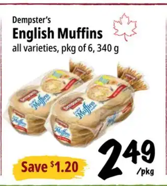 Farm Boy Dempster's English Muffins offer