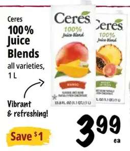 Farm Boy Ceres 100% Juice Blends offer