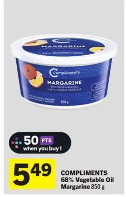 Foodland COMPLIMENTS 68% Vegetable Oil Margarine offer