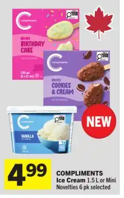 Foodland COMPLIMENTS Ice Cream offer