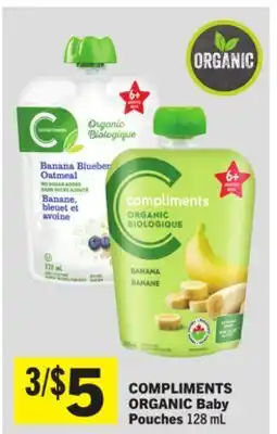 Foodland COMPLIMENTS ORGANIC Baby Pouches offer