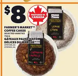 Independent Grocer FARMER'S MARKET COFFEE CAKES offer