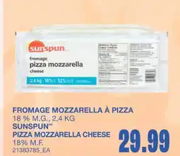 Wholesale Club FROMAGE MOZZARELLA À PIZZA 18% M.G offer