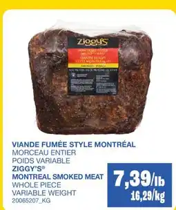 Wholesale Club VIANDE FUMÉE STYLE MONTRÉAL offer