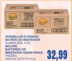 Wholesale Club RONDELLES D'OIGNON EN PÂTE OU BEEFEATER, 4KG offer