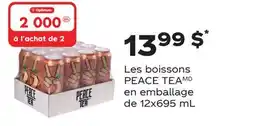 Wholesale Club LES BOISSONS PEACE TEA EN EMBALLAGE offer