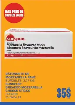 Wholesale Club BÂTONNETS DE MOZZARELLA PANÉ offer