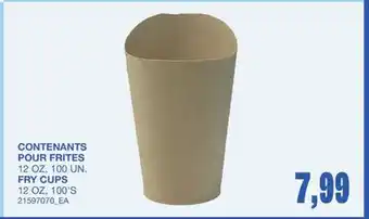 Wholesale Club CONTENANTS POUR FRITES, 12 OZ, 100 UN offer