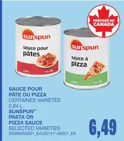 Wholesale Club SAUCE POUR PÂTE OU PIZZA offer
